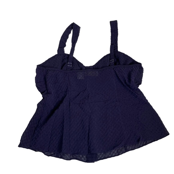 VICTORIA'S SECRET Gold Label Navy‎ Blue Milkmaid Style Cami Tank Top Size S - Picture 5 of 10